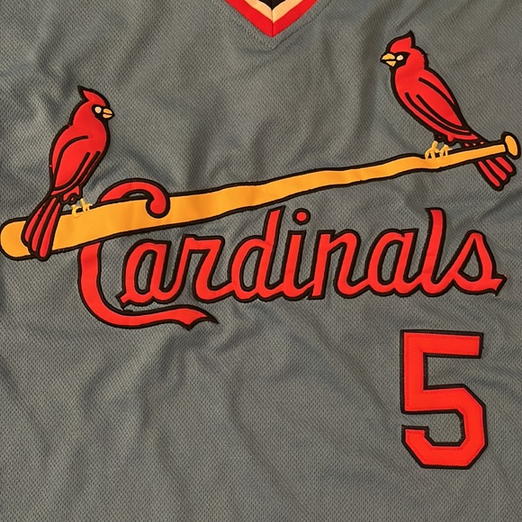 Albert Pujols Saint Louis STL Cardinals blue jersey size medium - Picture 3 of 6